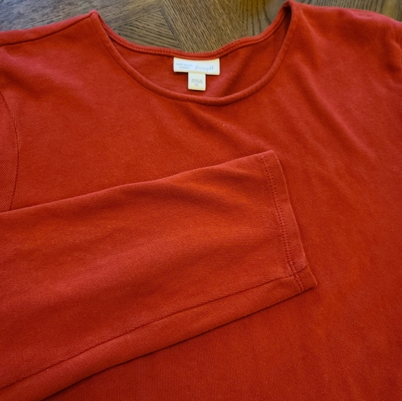J Jill Soft Touch Womens Size XL Red Cotton Tunic Style Top - Picture 1 of 5